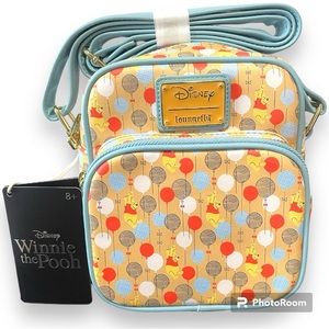 Loungefly Disney Winnie the Pooh Balloons Allover Print Crossbody Bag